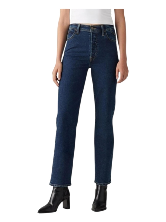 Levi's Denim - Levi's Ribcage Straight Ankle High-Rise Dark Indigo Straight Leg Jeans 26